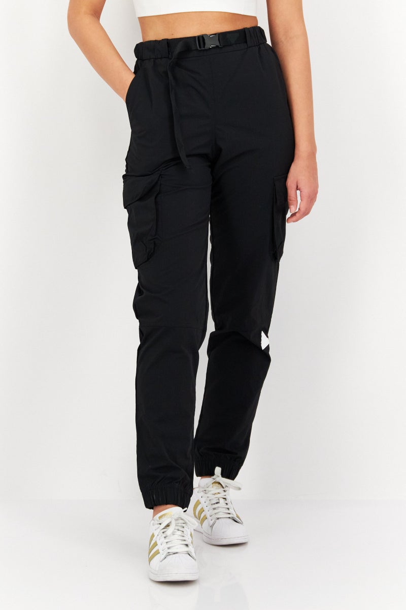 ADDO Women Sportswear Fit Training Cargo Pants, Black - Image 1